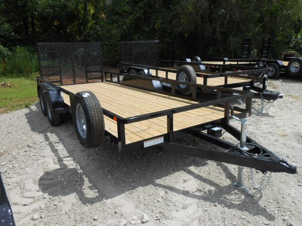 Sure Trac Trailer - 7 x 18 Tandem Tube Top Utility 7K w/ Brake - Image 7