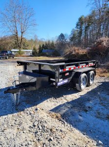 A 5 x 10 Sure Trac Trailer low dump trailer.