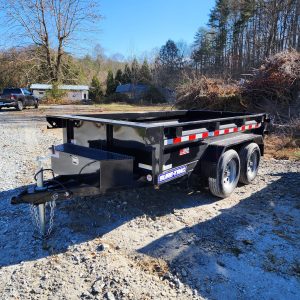 A 5 x 10 Sure Trac Trailer low dump trailer.