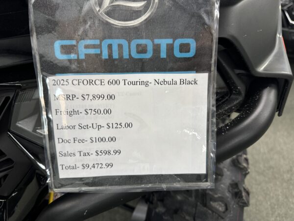 2025 CFORCE 600 Touring- Nebula Black - Image 6