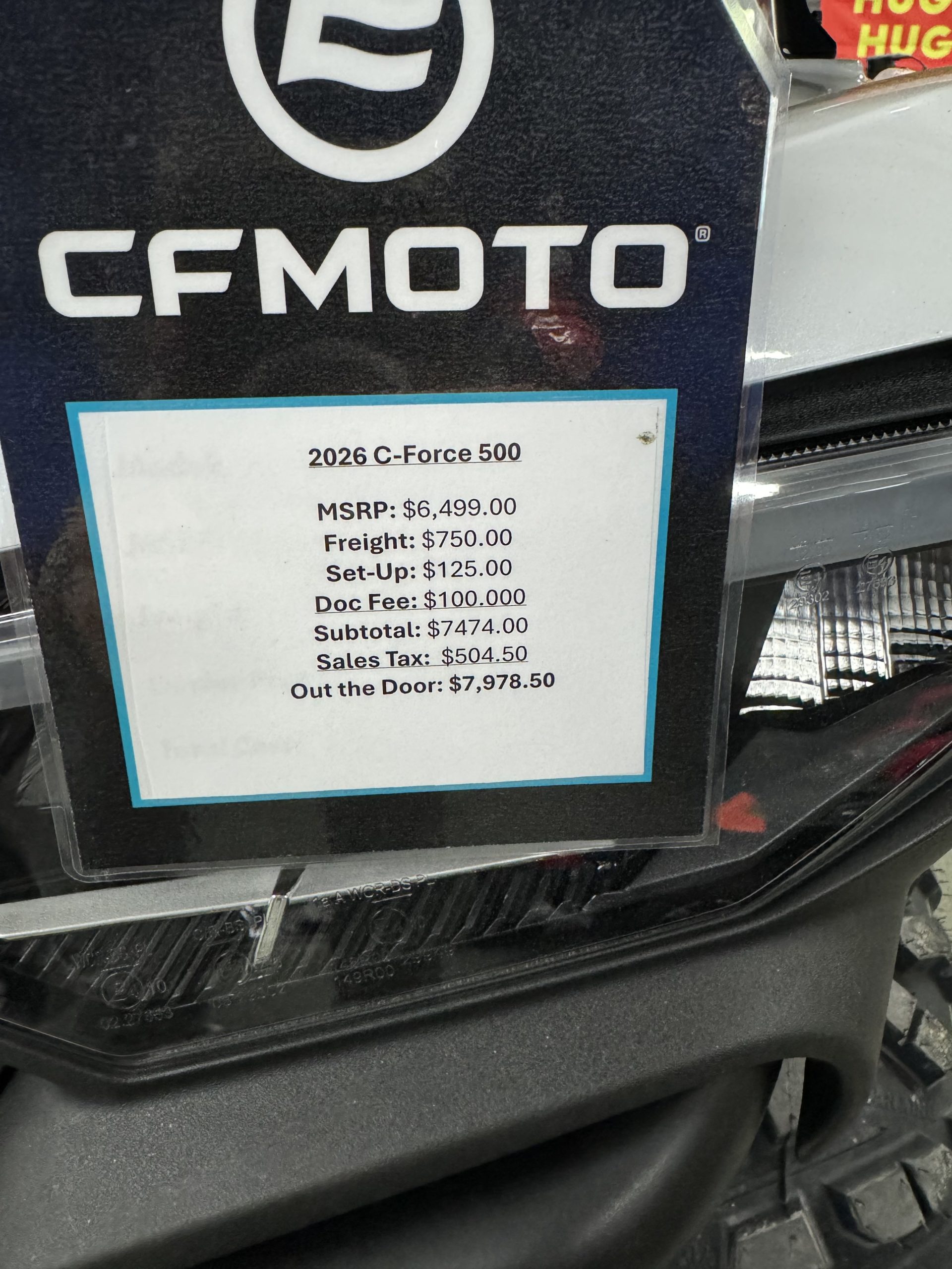 2026 CFORCE 500- Pearl White - Image 4